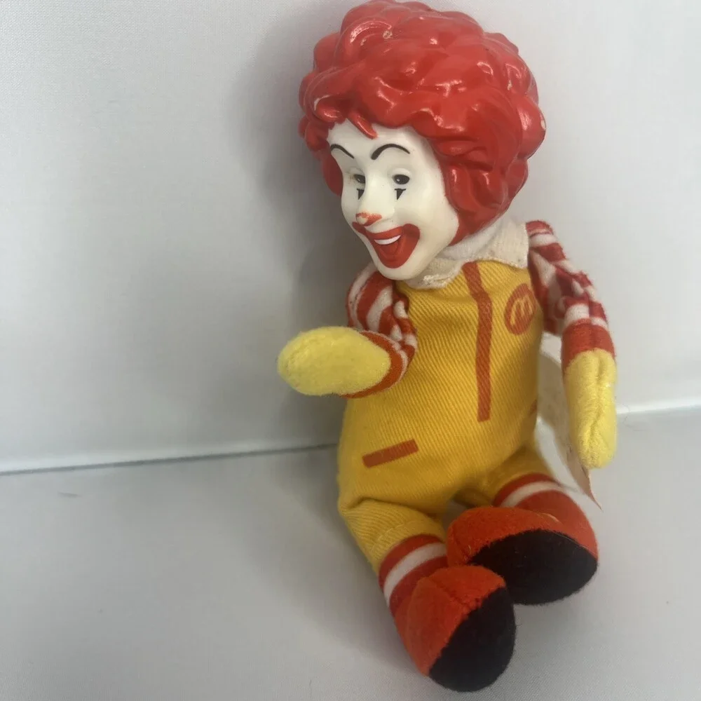 2002 McDonald's Ronald McDonald Finger Puppet Doll Figure Vinyl Plush 4.5